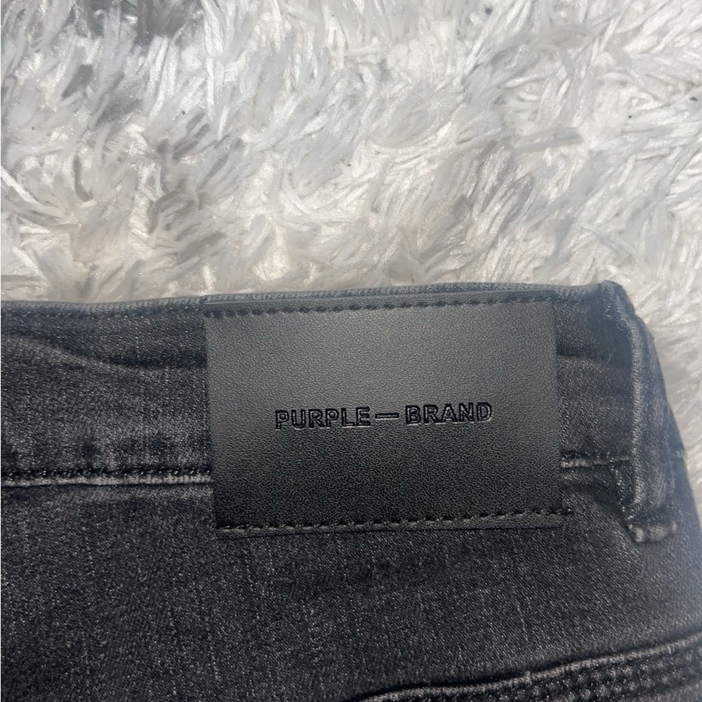 black purple jeans
